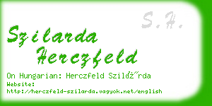szilarda herczfeld business card